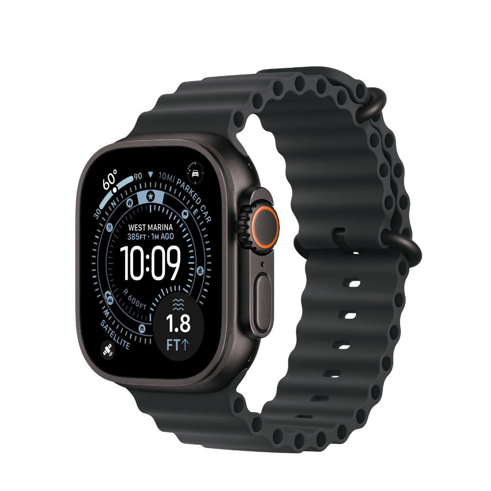 Apple Watch Ultra 3 — Black Titanium + Ocean Band - GPS+Cellular
