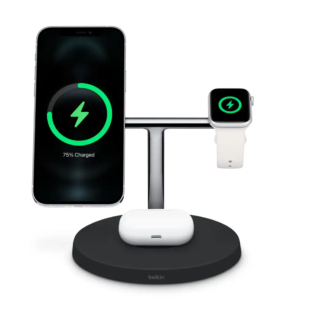Belkin BOOST↑CHARGE PRO 3-in-1 Wireless Charging Stand with MagSafe | Apple  Asia